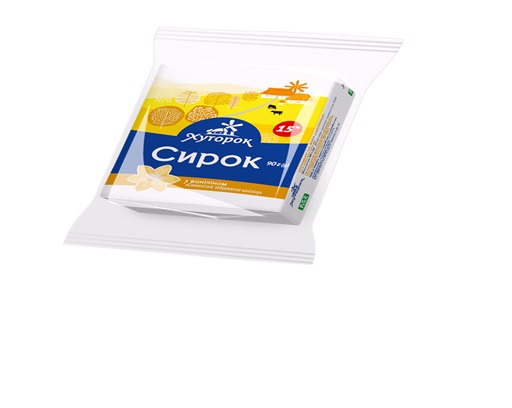 Сирок солодкий ХУТОРОК ваніль, 15%,, 90г